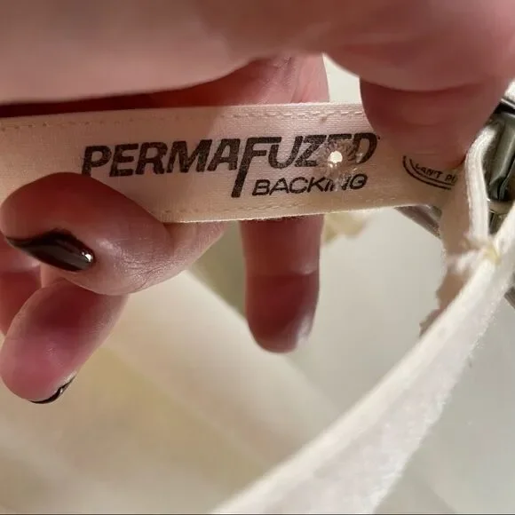 Vintage Serbin Carroll Reed Ski Shops Ivory Cream Belted Ruffle Dress - Picture 4 of 7